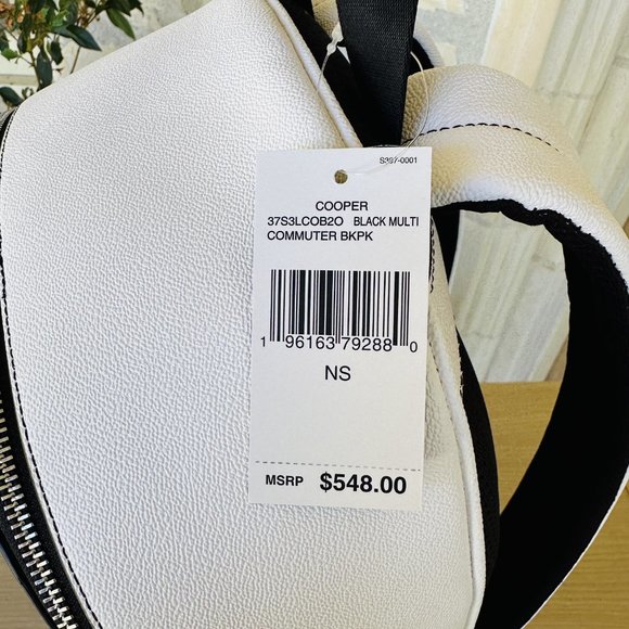 MICHAEL KORS COOPER LARGE Commuter BACKPACK Bag Black Multicolor NWT Authentic - Picture 4 of 8